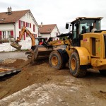 Remblayage en cours