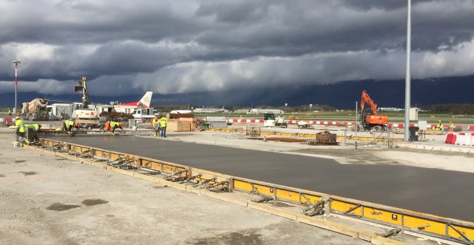 Genève Aéroport – Création d’une position avion