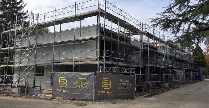 Thônex – 5 maisons : Gros-oeuvre terminé