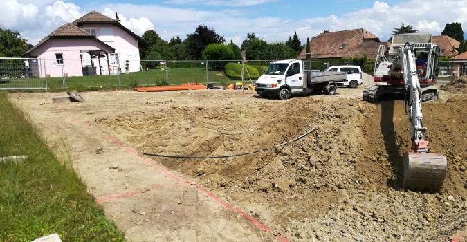 Cheserex – 2 maisons : Début des travaux