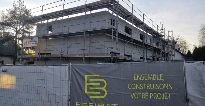 Veyrier – 4 maisons : Gros-Oeuvre terminé