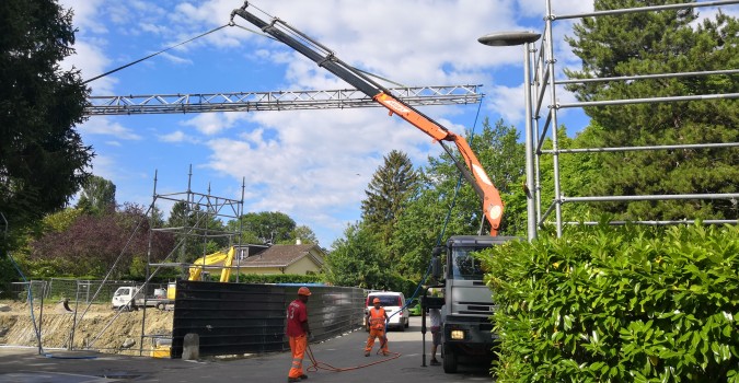 Collonge-Bellerive – 4 maisons : Terrassement en cours